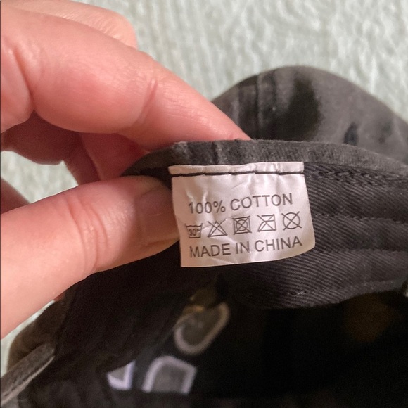 Black and White Embroidered Dad Hat - Picture 4 of 4